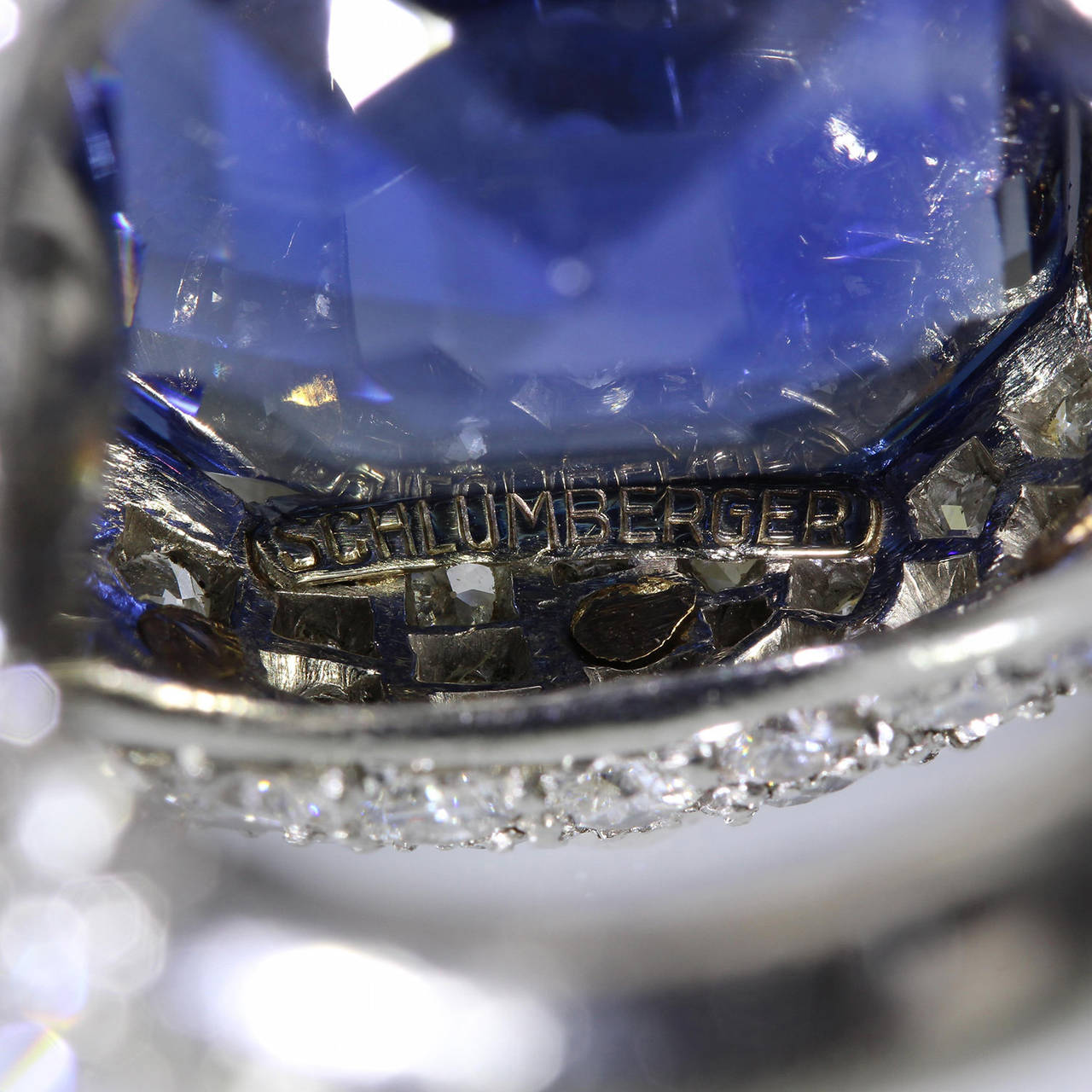 Jean Schlumberger Henri Picq Ceylon Sapphire Diamond Ring For Sale 1