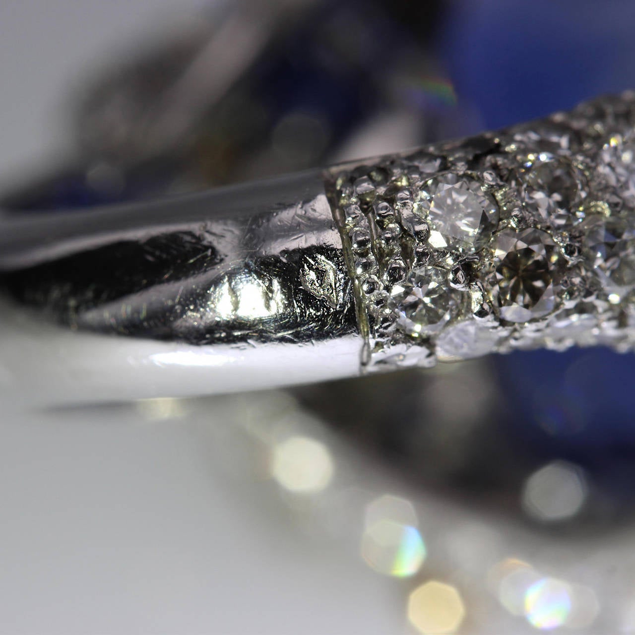 Jean Schlumberger Henri Picq Ceylon Sapphire Diamond Ring For Sale 2