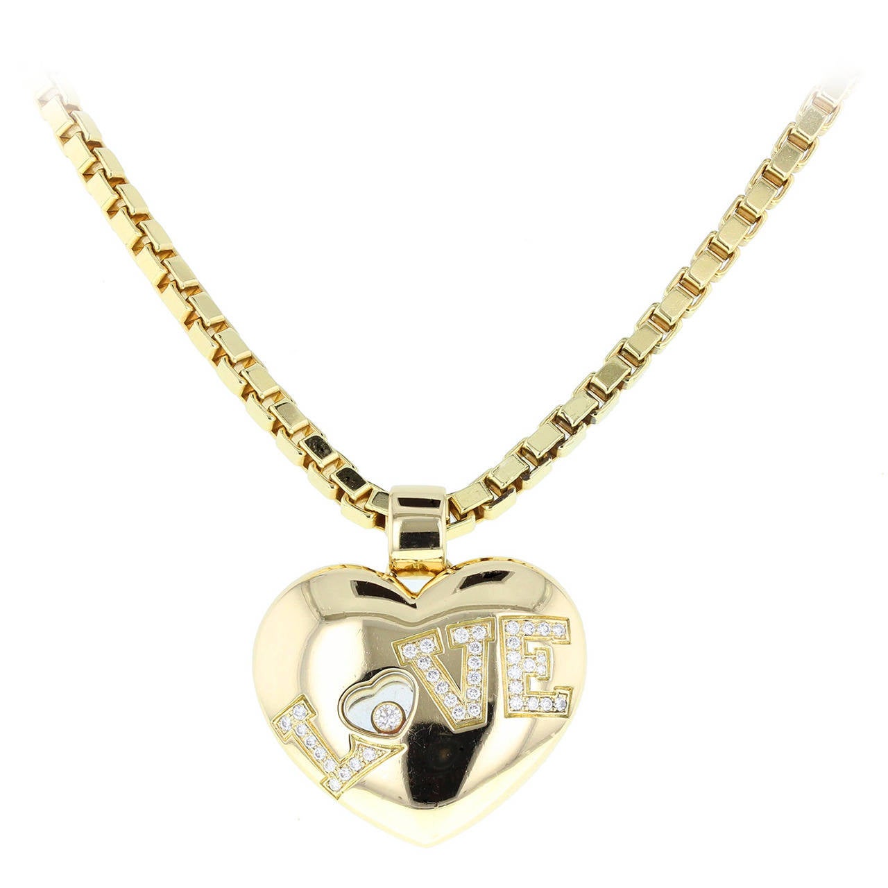 Chopard Happy Diamond Love Heart Necklace