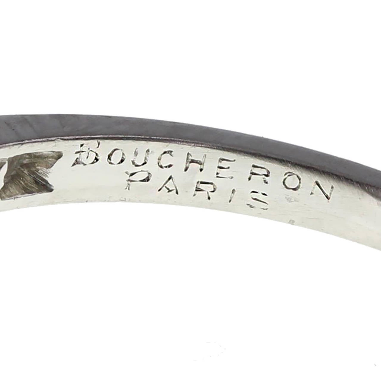 Women's Boucheron 3.91 Carat Brilliant-Cut Diamond Platinum Engagement Ring
