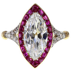 The Queen's Sister Princess Margaret's Diamond Ruby Ring 1893