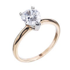 1.13 Carat Pear Shape Diamond Engagement Ring