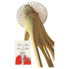 Pulsera tipo brazalete «Slinky» dorada del legado de Iris Apfel, ajustable, con certificado de autenticidad garantizado