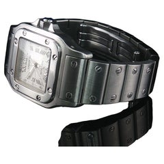 Estate Cartier Santos Galbée 2423 Automatic Stainless Steel 24mm Ladies Watch