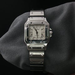 Estate Cartier Santos Galbée 2423 Automatic Stainless Steel 24mm Ladies Watch