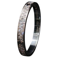 Vintage Cartier Love Ring 18K White Gold Pave Diamond Mini 59 Sz 8.75 Authentic