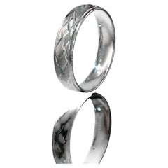 Vintage Estate Platinum 950 Braided Woven Satin Finish Band Ring 4mm Size 6