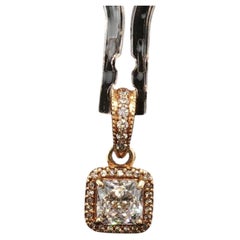 Estate Pandora 14K Yellow Gold CZ Timeless Elegance Pendant Charm