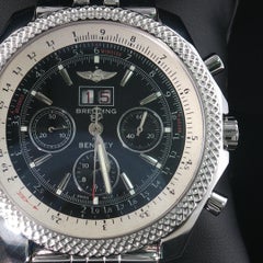 Vintage Breitling for Bentley 6.75 A44362 Black Dial Automatic Chronograph 49mm