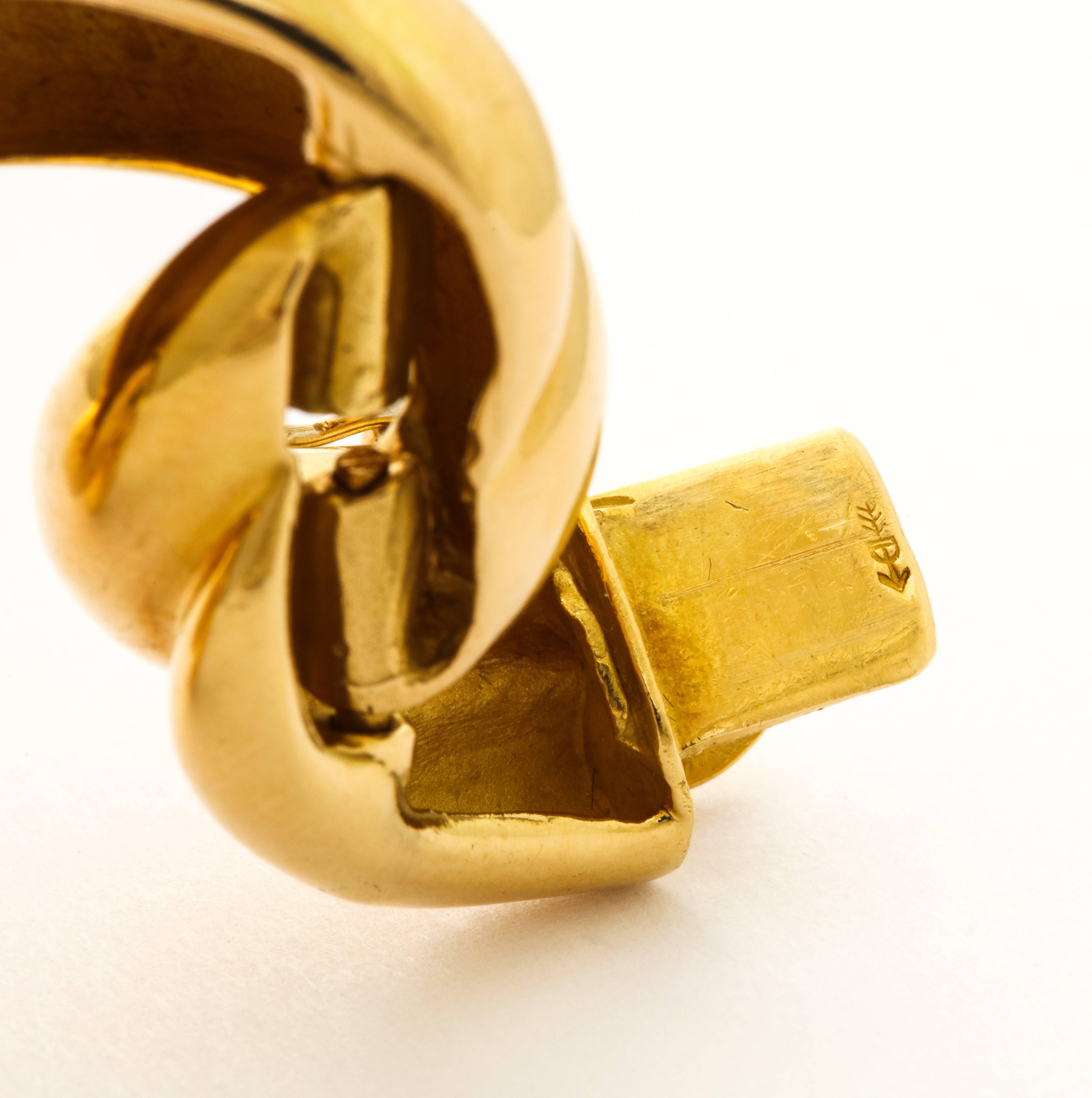 Craiger Drake Enameled Gold Ribbon Swags Bracelet 3