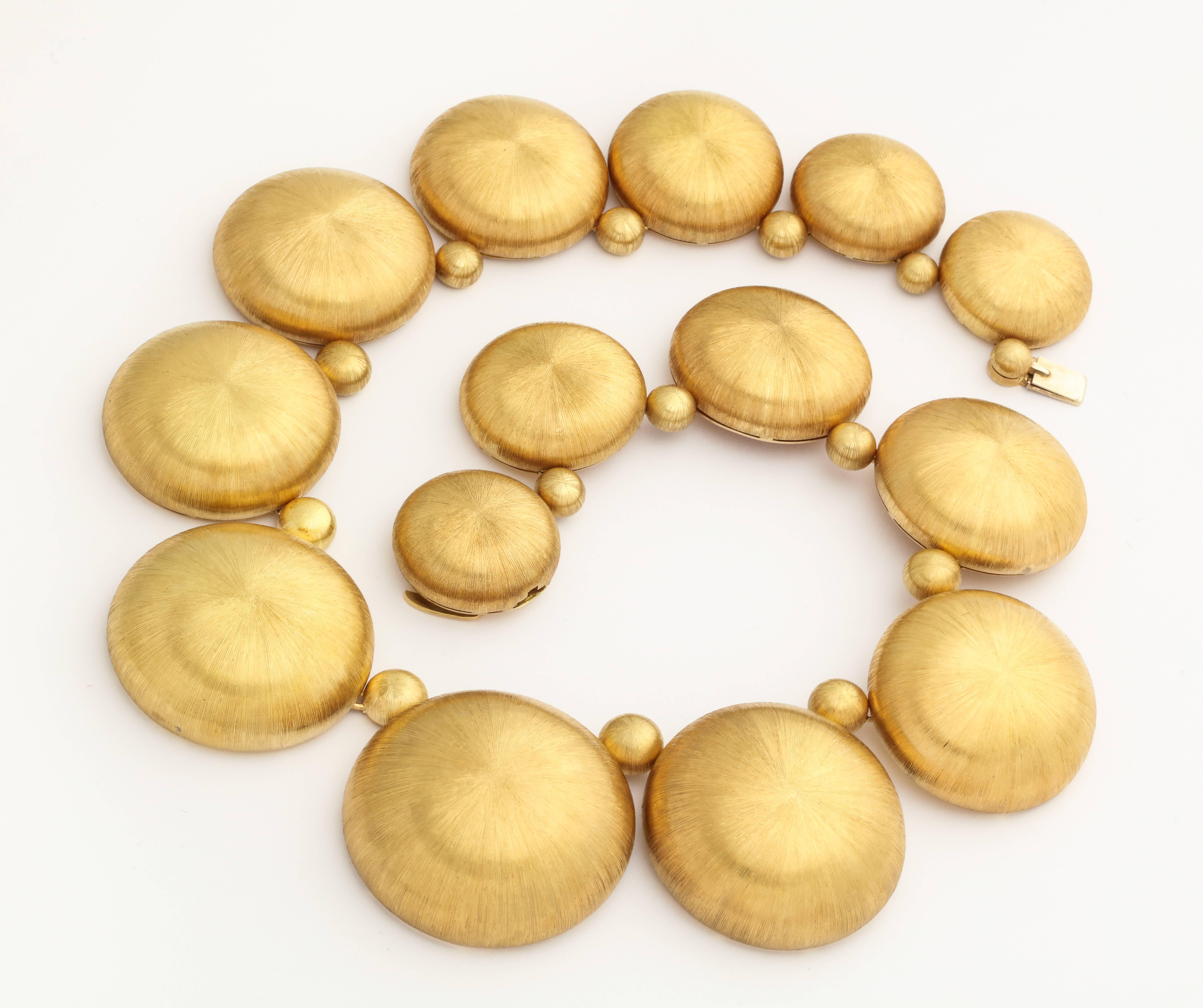 brushed gold jewellery