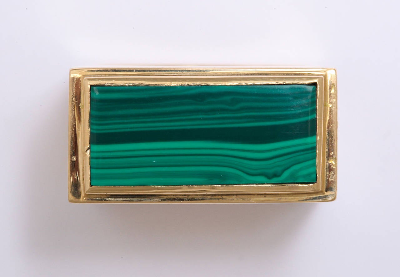 1960s Tiffany & Co. Lapis Lazuli Malachite Gold Ring. 2