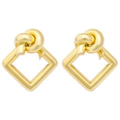 1980s Cartier Gold Knot Ear Clips 8
