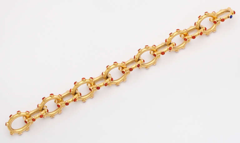 Women's 1970s Tiffany & Co. Coral and Gold Bracelet
