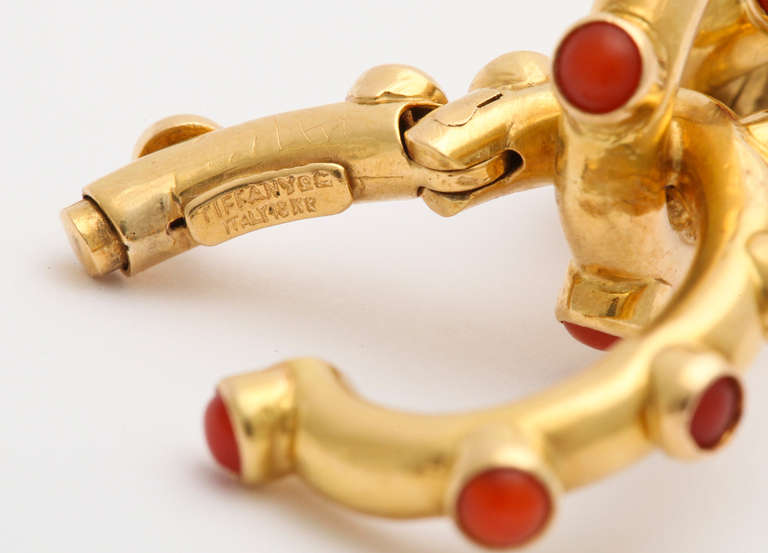 1970s Tiffany & Co. Coral and Gold Bracelet 2