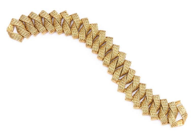 Georges Lenfent Gold Bracelet For Tiffany & Co. Paris  In Excellent Condition In New York, NY