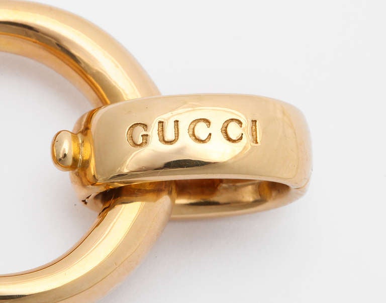 1980s Gucci Cassic Gold Horse Bit Bracelet 1