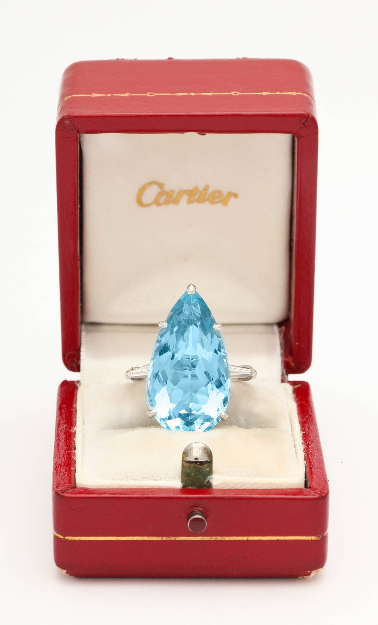 cartier aquamarine ring