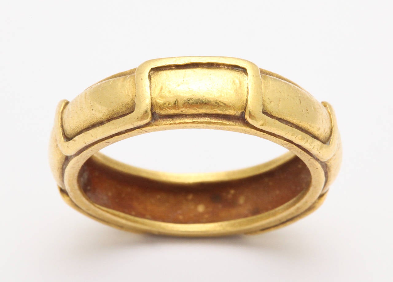 Barry Kieselstein-Cord Gold Man's Ring In Excellent Condition In New York, NY