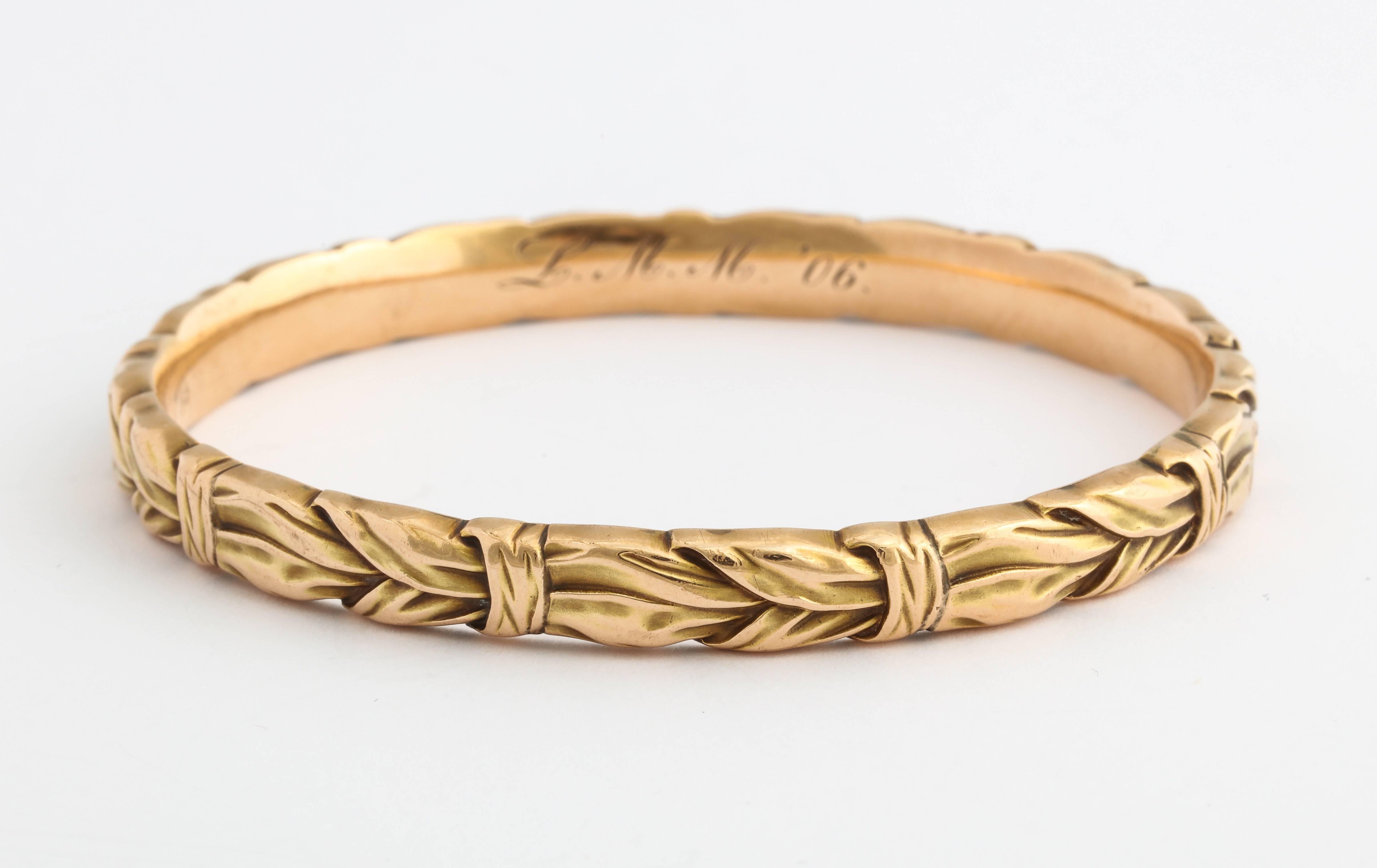 Women's 1906 Hedges & Co. Classic Gold Bangle Bracelet
