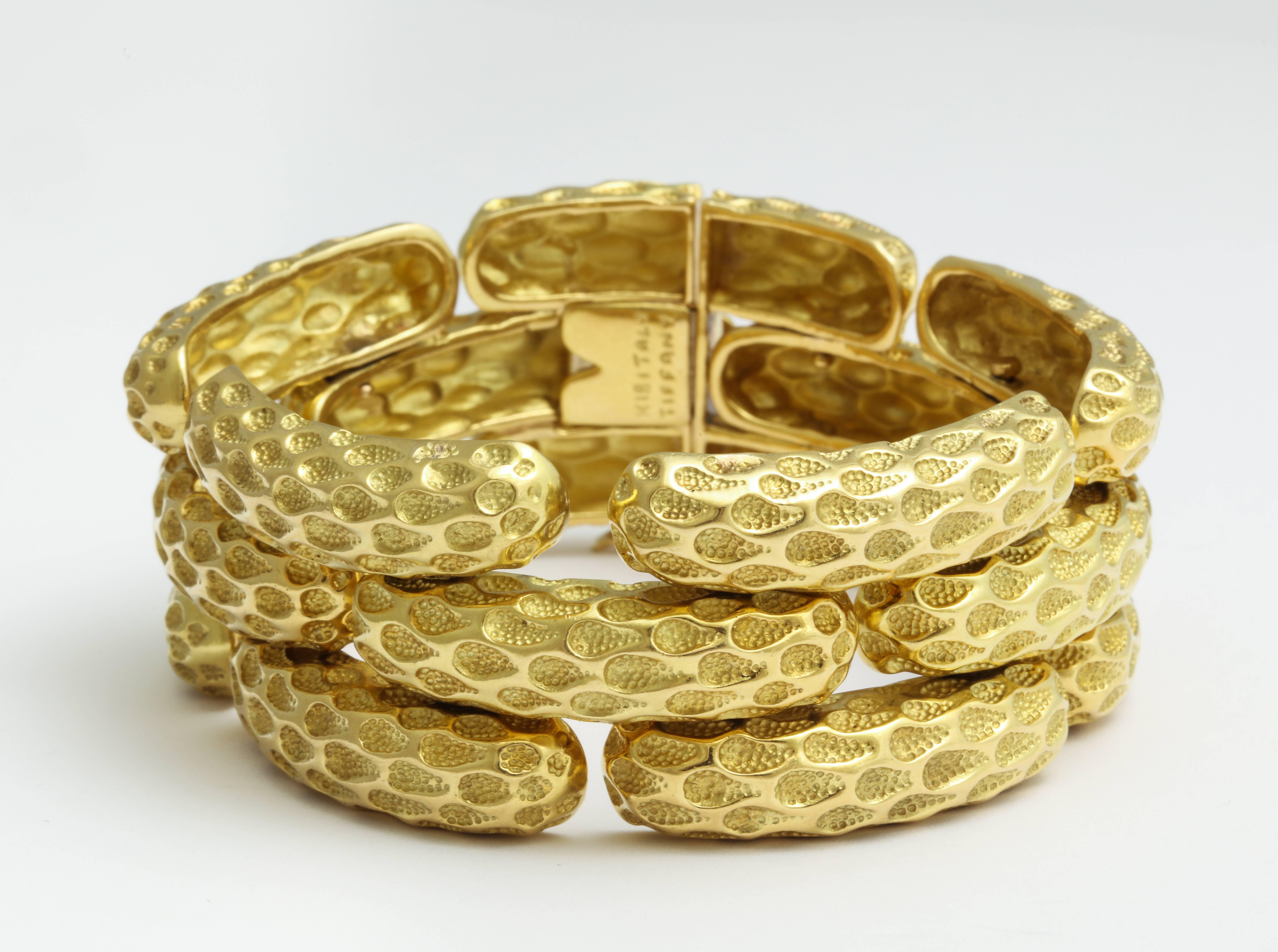 Tiffany & Co. Gold Wide Link Bracelet 3