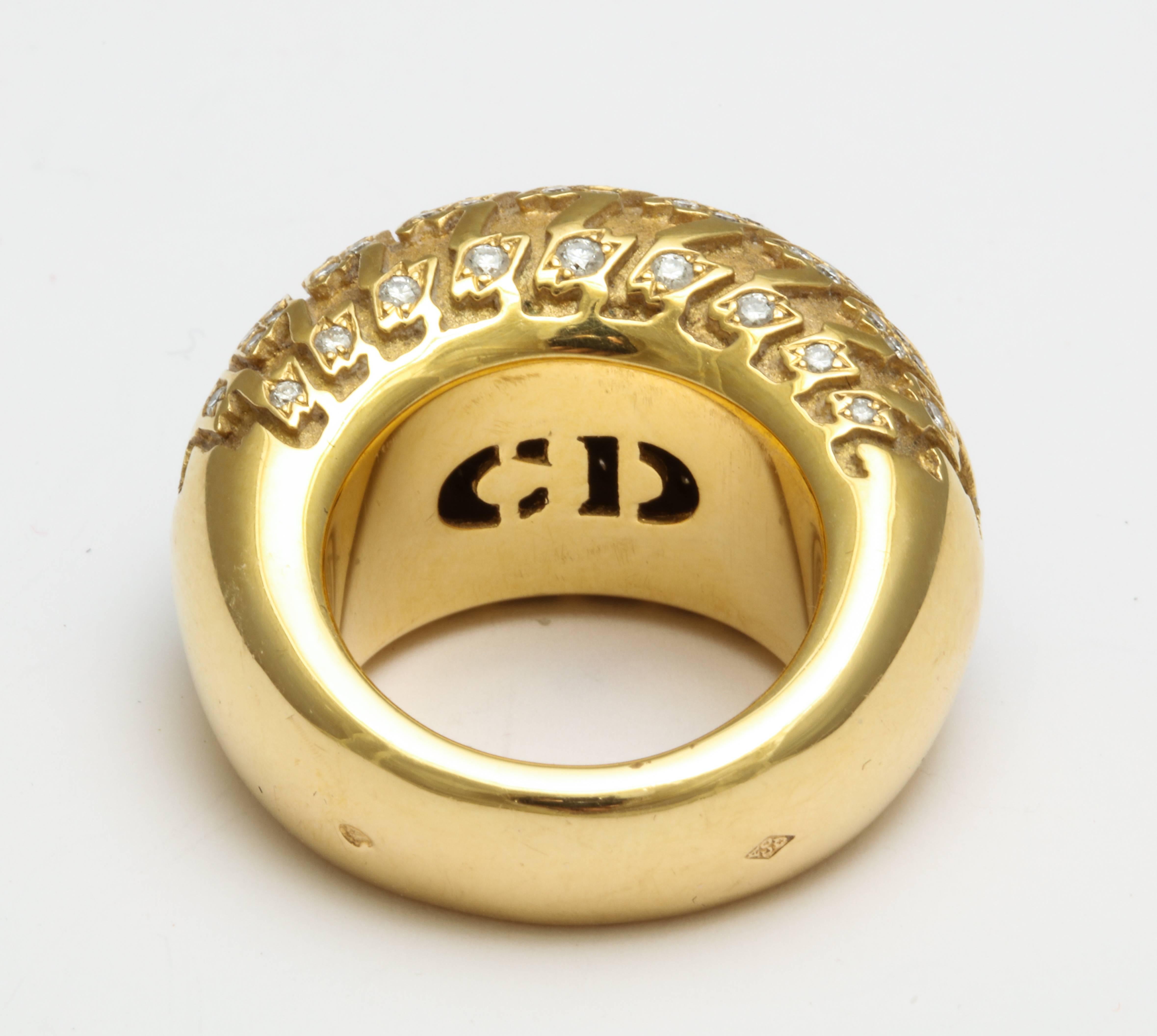 christian dior ring gold