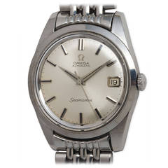 Omega Stainless Steel Seamaster Automatic Wristwatch circa 1960s