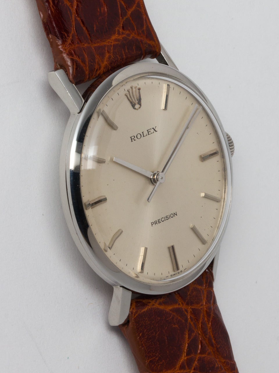 Rolex Stainless Steel Precision Wristwatch circa 1960s