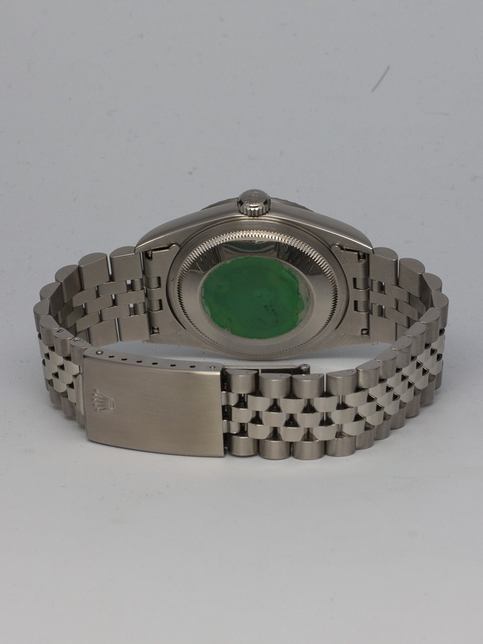 Men's Rolex Stainless Steel Datejust Wristwatch Ref 16220 with Custom-Colored Dial