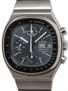 Omega Stainless Steel Speedmaster Wristwatch circa 1970s