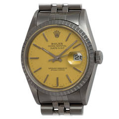 Rolex Stainless Steel Datejust Wristwatch Ref 16220 with Custom-Colored Dial