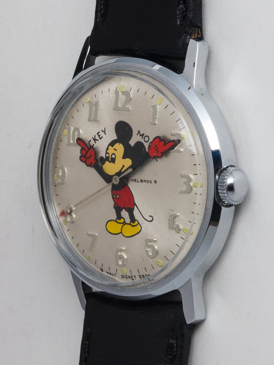 Helbros Mickey Mouse Wristwatch circa 1970s In Excellent Condition In West Hollywood, CA