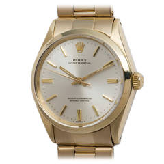 Rolex Yellow Gold Oyster Perpetual Wristwatch Ref 1500 circa 1967