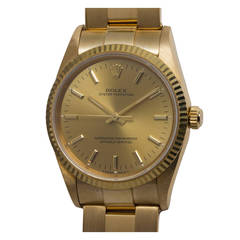 Vintage Rolex Yellow Gold Oyster Perpetual Wristwatch Ref 14238 circa 1991