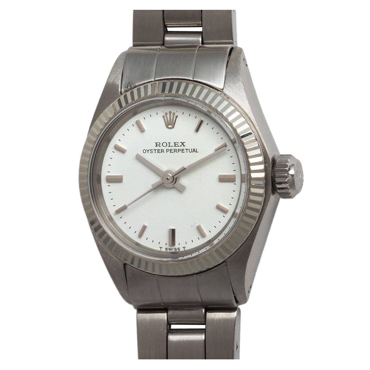 Rolex Lady's Stainless Steel Oyster Perpetual Wristwatch Ref 6719 circa 1972