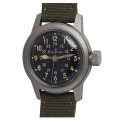 Vintage Bulova Base Metal WWII Wristwatch