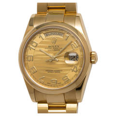 Rolex Yellow Gold Day Date Wristwatch Ref 118208 circa 2001