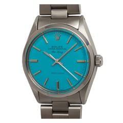 Vintage Rolex Stainless Steel Airking Wristwatch Ref 5500 circa 1977