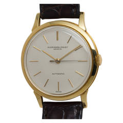 Retro Audemars Piguet Yellow Gold Automatic Dress Model Wristwatch circa 1960s