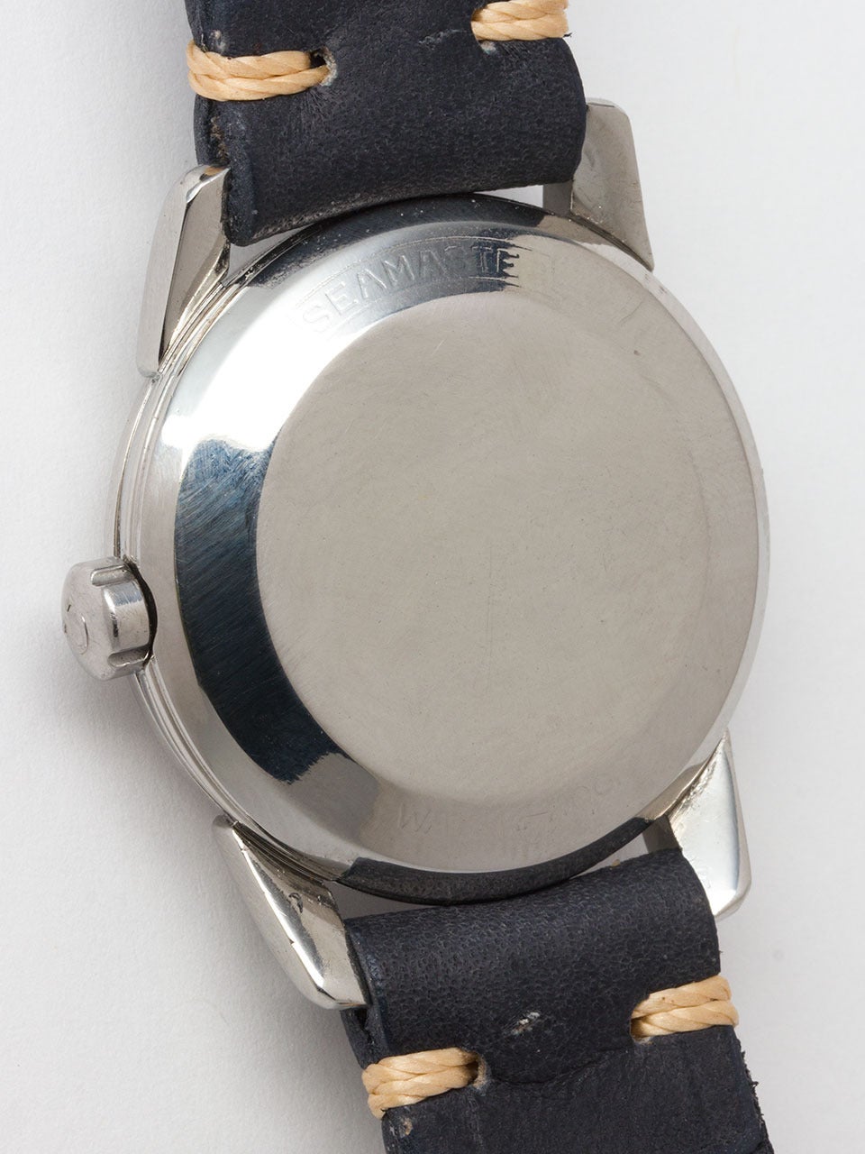 Women's or Men's Omega Stainless Steel Seamaster Wristwatch circa 1950s