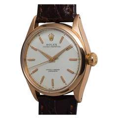 Rolex Rose Gold Oyster Perpetual Wristwatch Ref 6284 circa 1957