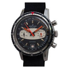 Breitling Stainless Steel Datora Chronograph Wristwatch Ref 2931 circa 1970s