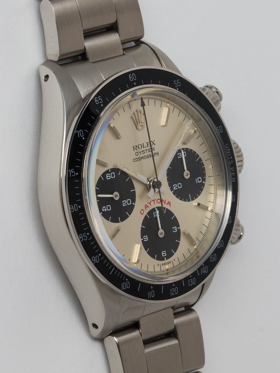 Rolex Stainless Steel Cosmograph Daytona Wristwatch Ref 6263