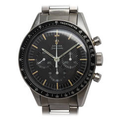 Retro Omega Stainless Steel Pre Moon Speedmaster Wristwatch