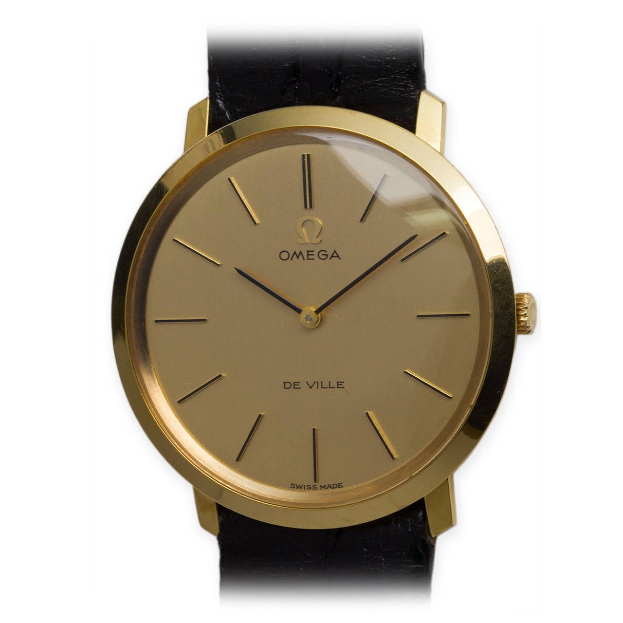 Omega Yellow Gold Filled De Ville Wristwatch Ref 111.077