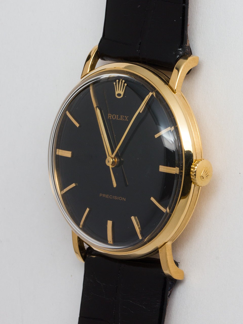 Rolex Yellow Gold Dress Wristwatch In Good Condition In West Hollywood, CA