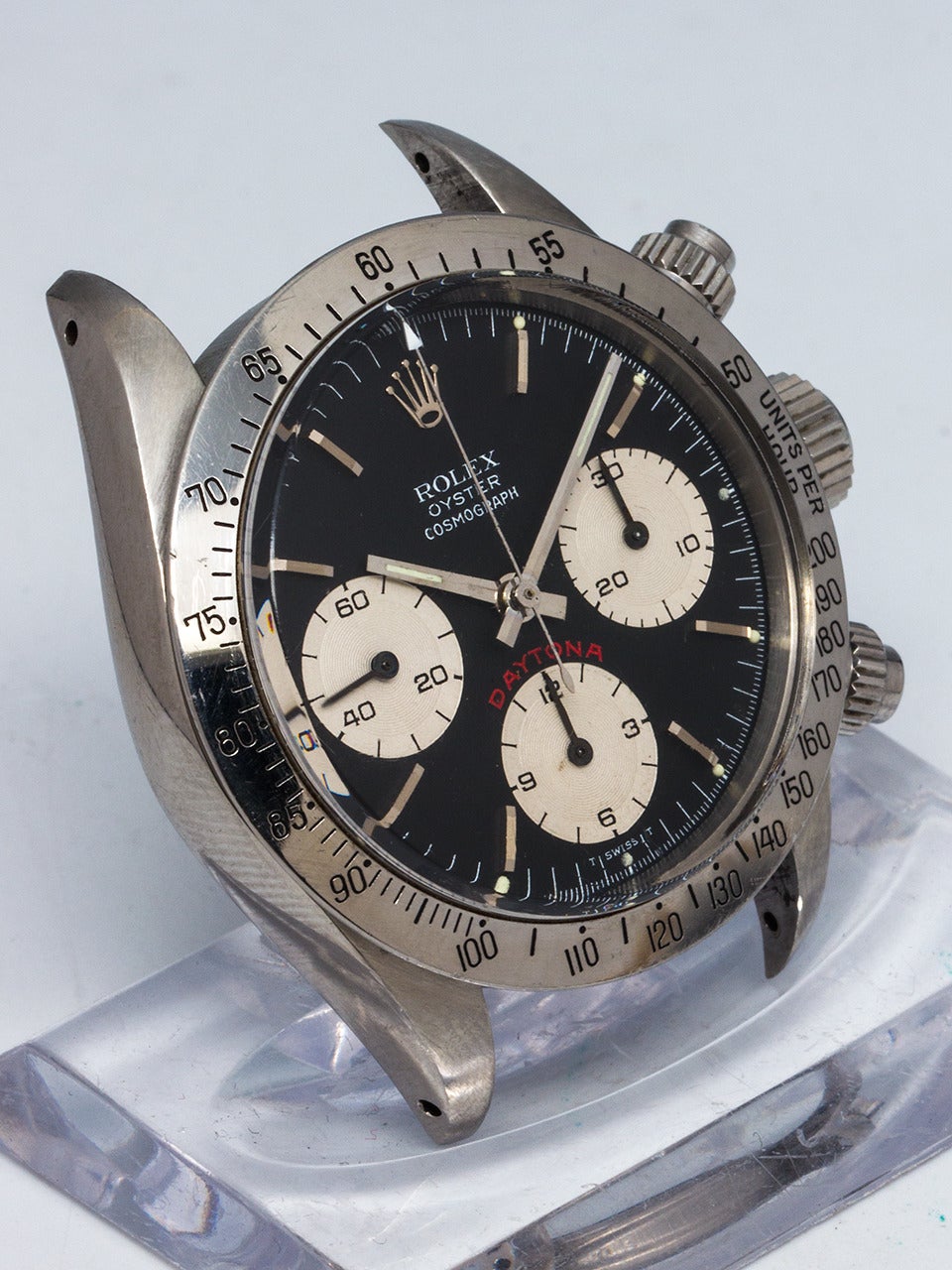 Rolex Stainless Steel Daytona Oyster Cosmograph Wristwatch Ref 6265 1