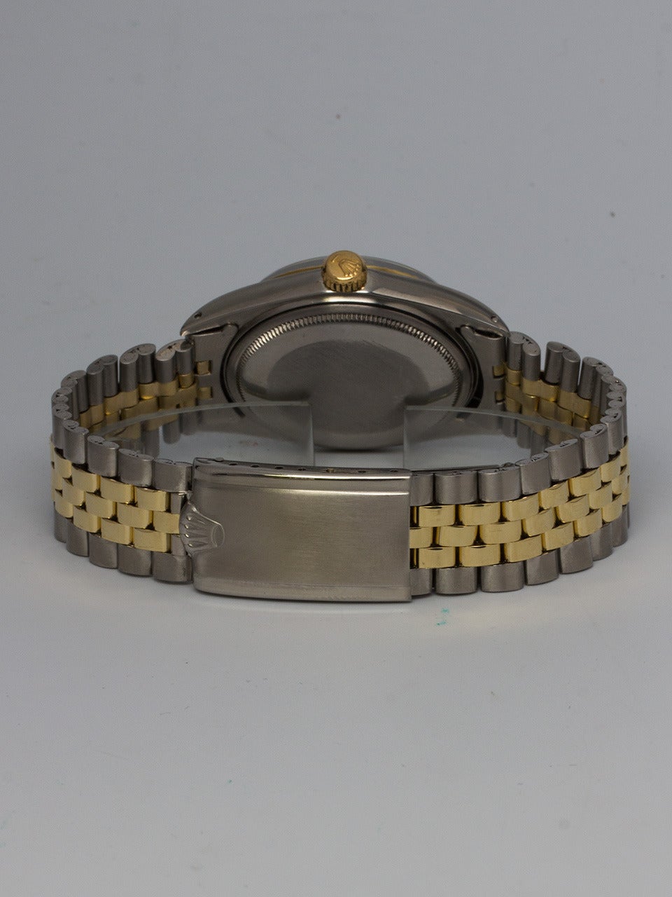Men's Rolex Yellow Gold Stainless Steel Datejust Wristwatch Ref 1601