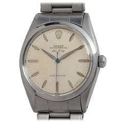 Vintage Rolex Stainless Steel Oyster Perpetual Air-King Wristwatch Ref 5504