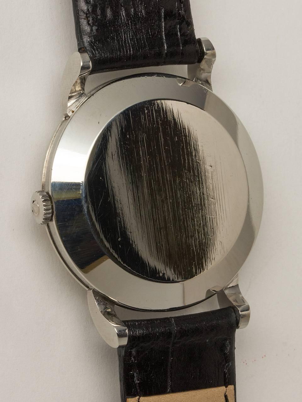 Omega Stainless Steel Automatic Wristwatch Ref 2402 In Excellent Condition In West Hollywood, CA